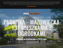 Tablet Screenshot of proinvest-sc.pl